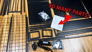 Bestier Gaming Desk With Power outlets & Lights - Assembly & Review