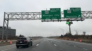 I94 East to New Buffalo Michigan 4k