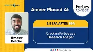 BBA Fresher to Data Analyst: Ameer’s Journey to a 5.5 LPA Job