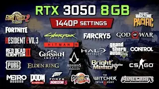 ✅ RTX 3050 - 8GB ✅ TEST in 25 GAMES ✅ 1440p 🔴 RYZEN 5 5600G 🔴