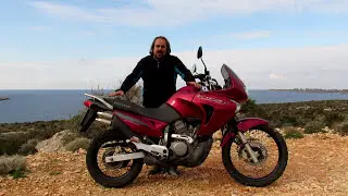 HONDA TRANSALP 650 . KOKKINA FEGARIA TEST
