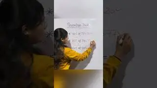 Percentage Trick | Maths Short Trick #maths #mathsbyvaishali #mathstricks