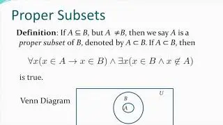 Section 2.2: Set Operations