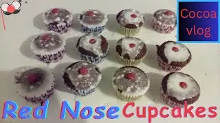 How to make the Red Nose Cupcakes as a Red Nose Day tutorial | Cocoa vlog channel