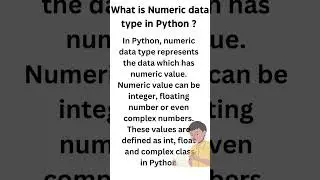 What is  numeric data type in Python