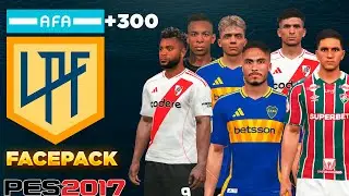 PES 2017 FACEPACK Liga BRAZIL & ARGENTINA | FOR ALL PATCH | T99🔥