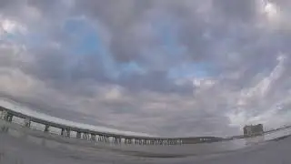 Slow scenic Aerial FPV with Mini Quad on the beach.