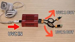 amazing! physical USB webcam Splitter ~ Turn one USB webcam into two output