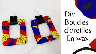 #tuto #bouclesd'oreille #couture DIY BOUCLES D'OREILLES EN WAX