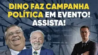 Flávio Dino perde a vergonha e faz campanha política em evento jurídico
