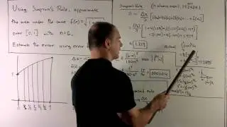 Example of Simpson's Rule with Error Bound