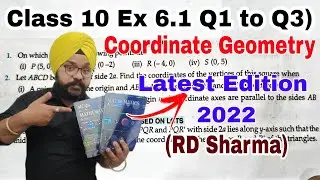 RD Sharma Class 10 Solutions Ex 6.1 Q1 to Q3 Chapter 6 Coordinate Geometry Latest Edition Book 2022