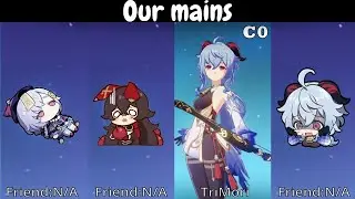 Genshin impact Characters me and my friend's have but I have no friend's :') | Trend | F2p