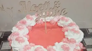 Простое украшение торта для девушки 👩 🎂 