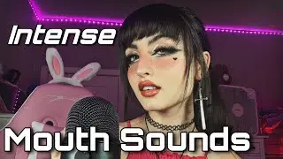 ASMR | Intense Unpredictable Wet & Dry Mouth Sounds ( includes gum chewing )