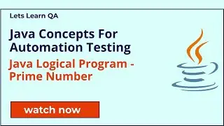 Java Logical Program - Prime Number Check