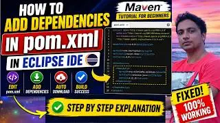 How to Add Dependencies in pom.xml in Eclipse IDE | Maven Tutorial for Beginners