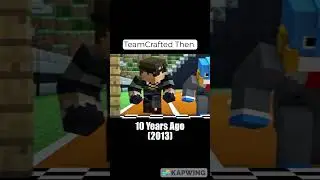 Teamcrafted Then VS Now #nostalgia #minecraft #teamcraft #shorts