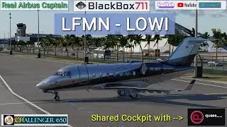 Airline Captain | XP12 HotStart CL60 | Nice/LFMN to Innsbruck/LOWI | Shared Cockpit | VATSIM