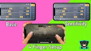 Pubg mobile lite 4 Finger Claw setup, Sensitivity and Basic