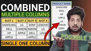 Combined Multiple Columns Value Into One Single Column |  Flatten Function Google Sheet | बिलकुल नया