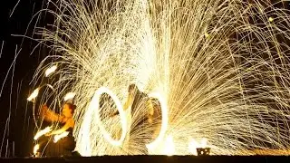 Flaming Fire team Korea _ Fantasia of Light _ sparkle Poi performance collection.
