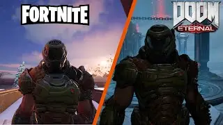 Weapons, Mechanics and Skins similar between Fortnite and DOOM