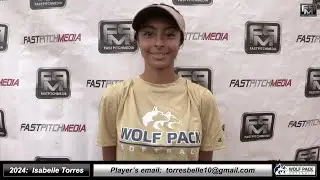 2024 Isabelle Torres 3.0 GPA - Middle Infielder Softball Skills Video - Lady Wolfpack