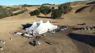 St  John The Baptist & St  Arsema EOTM, San Miguel, CA - 4K Drone Footage