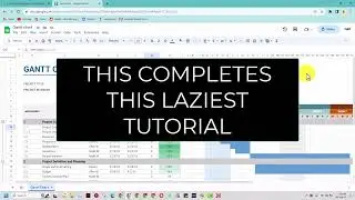 Laziest Gantt Chart Tutorial in Google Sheets