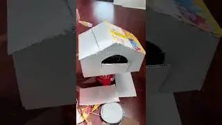 Cómo hacer una casa de cartón para gatos michis 🤭