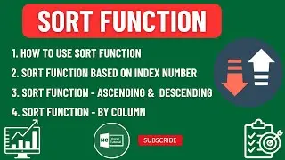 Module 12 - SORT Function | New Creation | Tamil | Excel Specialist