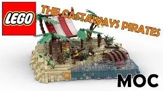 Lego MOC - The castaways pirates - Digital Speed Build