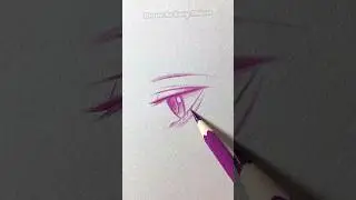 how to draw anime eyes easy for beginners #howtodraw #tutorialdrawing #drawinganime #drawsoeasyanime