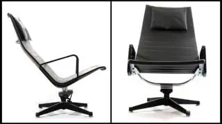 Eames vintage EA124 Aluminium Lounge Chair
