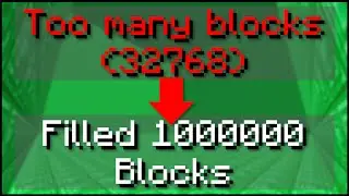 Minecraft - How To Increase The /fill And /clone Block Limits!