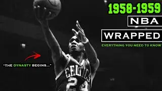 1958-1959 NBA SEASON IN 8 MINUTES | NBA WRAPPED *RARE FOOTAGE*