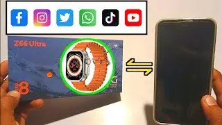 How to Connect Smart Watch Z66 Ultra with Mobile and Review | Saeedi Watch Jampur