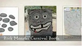 Unique Kids Carnival Booth Rock Monster