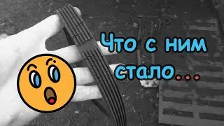 Во что превратился ремень генератора / приводной ремень Лада Ларгус