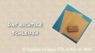 Das richtige Schleifen von Holz