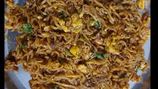 Egg Maggi | Egg Fried Maggi | Street Style Egg Maggi | Anda Maggi | Egg Masala Maggi