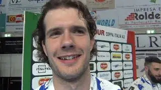 12-03-2023: Sebastiano Milan dopo la vittoria di Pineto in Del Monte Coppa Italia A3