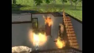 Sims 2 house fire