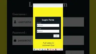 Create Simple Login Form Validation Using JavaScript | HTML, CSS And Java Script 2023 