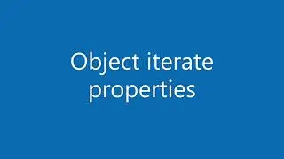 JavaScript How to iterate over object properties?