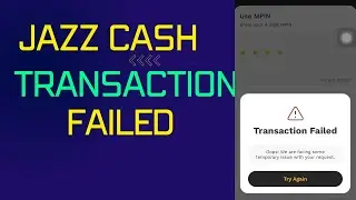 Jazzcash Transaction Failed problem solve |  JazzCash Money Transfer Problem