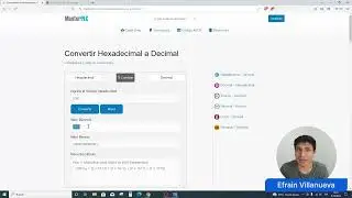 Herramienta de conversion de Hexadecimal a decimal en linea-