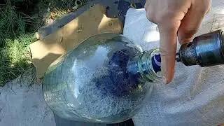 Как быстро вымыть банку с узким горлышком. Рабочий проверенный способ.