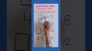Can you find the missing addends? || Grade Level 2 || #shorts